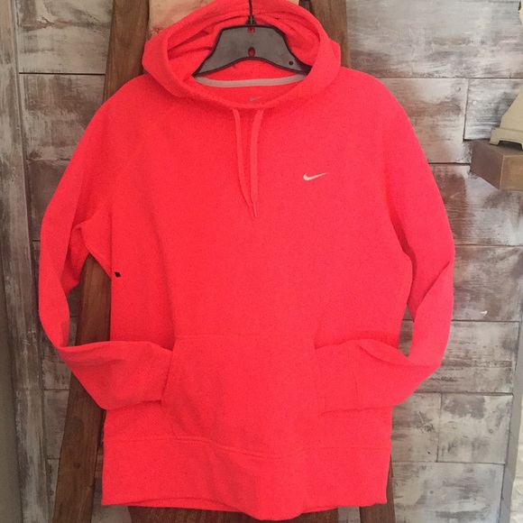 nike neon pink hoodie